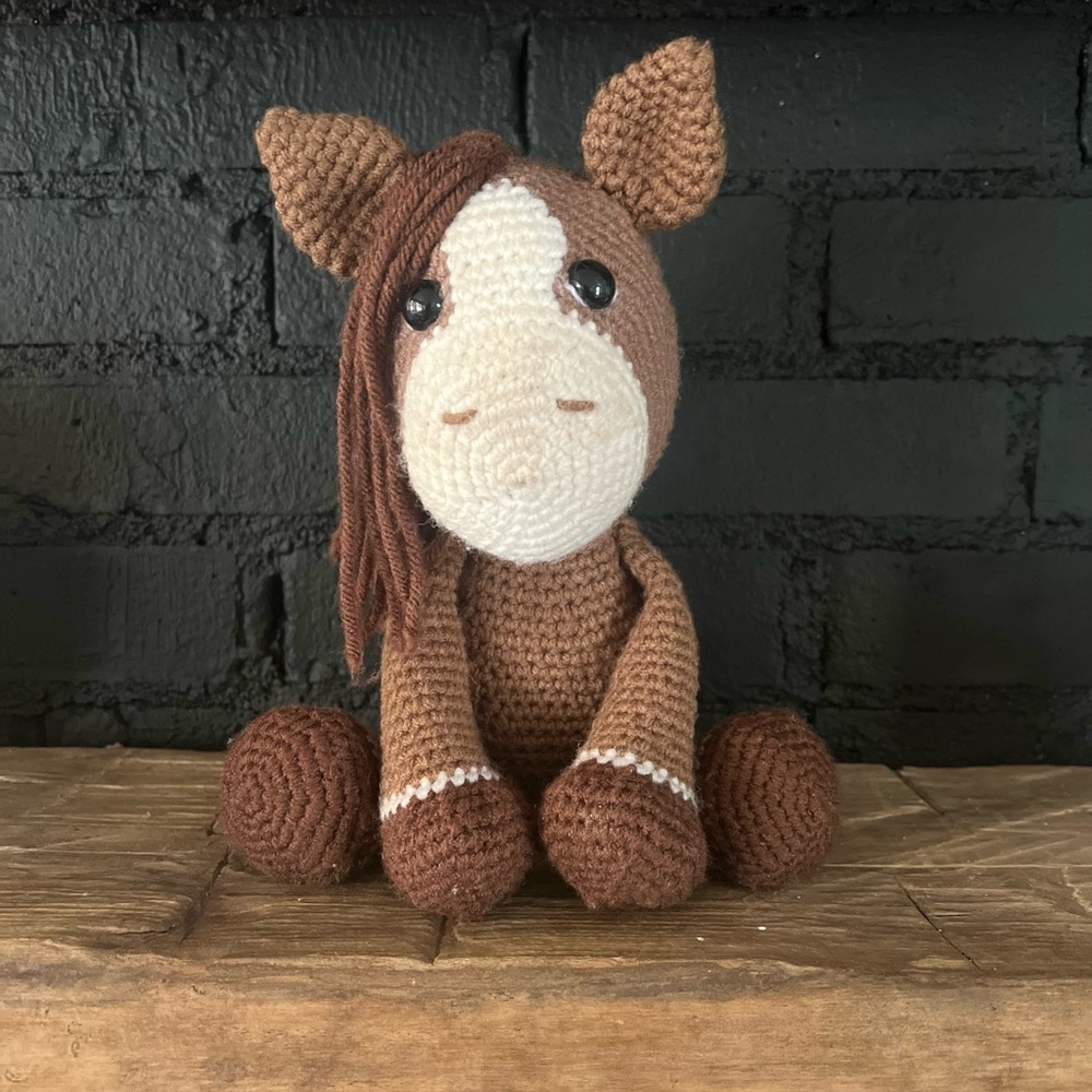 Handmade crotchet horse